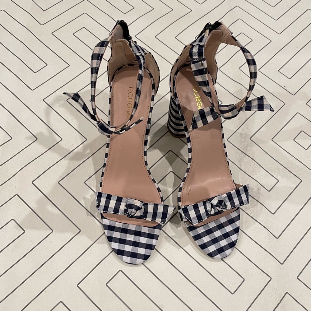 BCBGeneration Checkered Faedra Heels